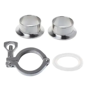 Stainless Steel Tri-clamp SUS304 Sanitary Pipe Weld Ferrule Silicone Gasket Set W329
Stainless Steel Tri-clamp SUS304 Sanitary Pipe Weld Ferrule Silicone Gasket Set W329