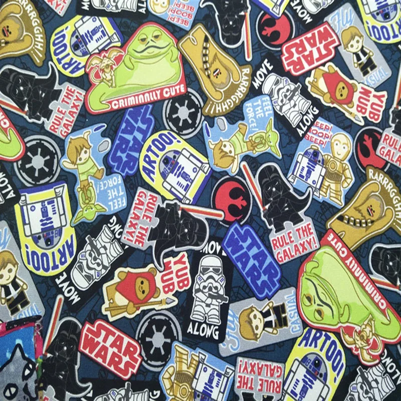 Nice Cotton Canvas Fabric Cartoon Rule the Galaxy & Star War Printed Canvas Fabric Sewing Patchwork Diy Student Bag Table Cloth
Nice Cotton Canvas Fabric Cartoon Rule the Galaxy & Star War Printed Canvas Fabric Sewing Patchwork Diy Student Bag Table Cloth