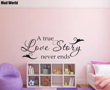 A True Love Story Never Ends Family Quote Wall Art Stickers Wall Decals Home DIY Decoration Removable Room Decor Wall Stickers
A True Love Story Never Ends Family Quote Wall Art Stickers Wall Decals Home DIY Decoration Removable Room Decor Wall Stickers