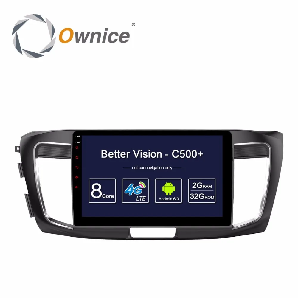 HD 1024 10 1 дюймов Автомобильный dvd-плеер Android 6 0 для Honda Accord 2014-2016 Восьмиядерный GPS