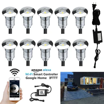 10X 24mm 12V Aluminum Waterproof Garden Yard LED Deck Rail Stair Step Terrace Lights + WIFI Controller Dimmer Timer +Transformer
10X 24mm 12V Aluminum Waterproof Garden Yard LED Deck Rail Stair Step Terrace Lights + WIFI Controller Dimmer Timer +Transformer