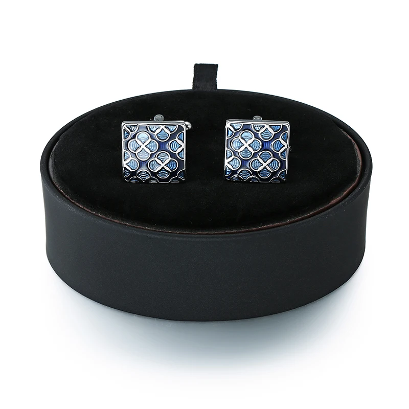 A set of new fashion men's French Cufflinks black leather box high quality enamel craft blue plum Cufflinks box set free shippin
A set of new fashion men's French Cufflinks black leather box high quality enamel craft blue plum Cufflinks box set free shippin