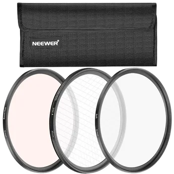 Neewer 52/58/67MM Lens Filter Accessory Kit For Nikon D7000 D5100 D90 D60 D70 D40 DSLRs: UV CPL ND4 Macro Close-up+4 +10 Filter
Neewer 52/58/67MM Lens Filter Accessory Kit For Nikon D7000 D5100 D90 D60 D70 D40 DSLRs: UV CPL ND4 Macro Close-up+4 +10 Filter