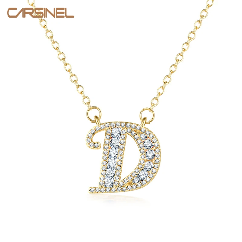 CARSINEL Brand Gold color Letter Necklace For Women Clear Cubic Zirconia Initials Name Necklaces Pendant Jewelry Bijoux NE0662
CARSINEL Brand Gold color Letter Necklace For Women Clear Cubic Zirconia Initials Name Necklaces Pendant Jewelry Bijoux NE0662