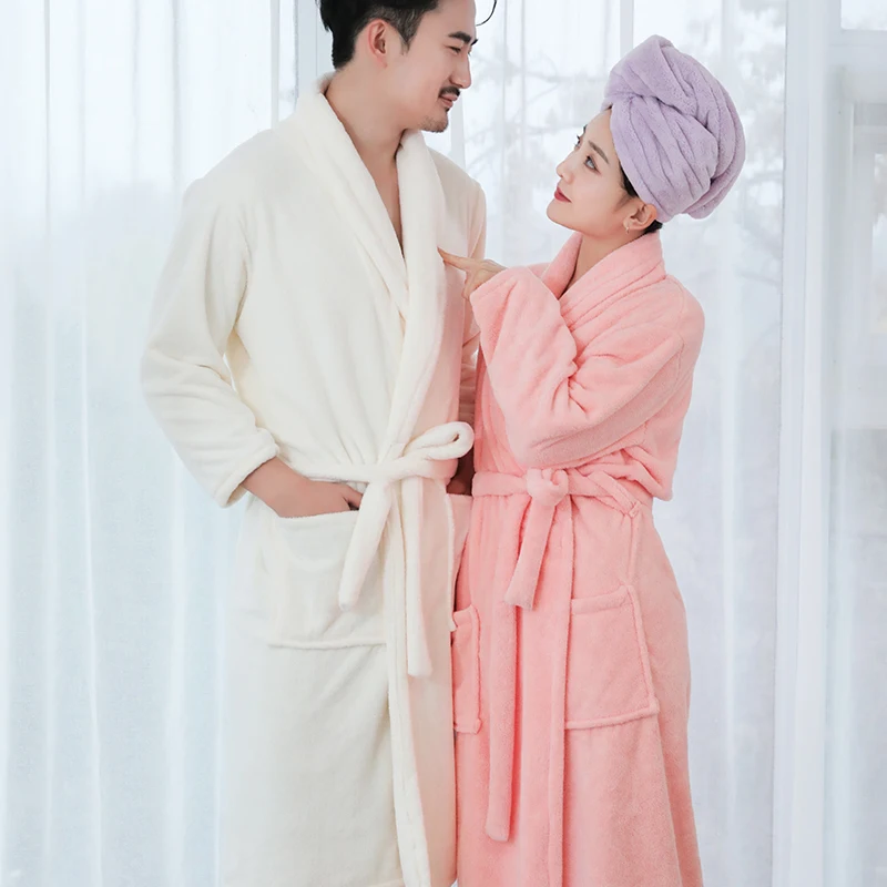 Beroyal Brand Bathrobe - 100% Polyester Bath Robe Unisex Solid Dressing Gown Spa Bathrobe Pajamas Thick Long Nightgown Sleepwear
Beroyal Brand Bathrobe - 100% Polyester Bath Robe Unisex Solid Dressing Gown Spa Bathrobe Pajamas Thick Long Nightgown Sleepwear