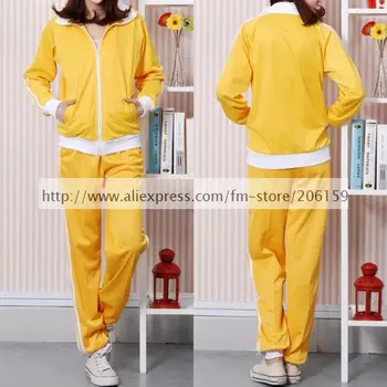 Anime Vocaloid Matryoshka Len&Rin Yellow Sport Uniform Set Sports Shirt Cosplay Costume With Gloves Sportswear Women Coat
Anime Vocaloid Matryoshka Len&Rin Yellow Sport Uniform Set Sports Shirt Cosplay Costume With Gloves Sportswear Women Coat