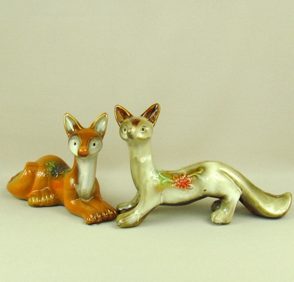 Artistic Porcelain Fox Lovers Figurines Decor Ceramics His&hers Statue Craftworks Ornament Gift for Valentine's Day and Wedding
Artistic Porcelain Fox Lovers Figurines Decor Ceramics His&hers Statue Craftworks Ornament Gift for Valentine's Day and Wedding