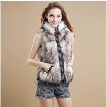 Women Winter Warm Casual Stitching Fur Collar Vest Short Slim Fashion Faux Fur Sleeveless Jacket Size S-L Leopard Waistcoat
Women Winter Warm Casual Stitching Fur Collar Vest Short Slim Fashion Faux Fur Sleeveless Jacket Size S-L Leopard Waistcoat