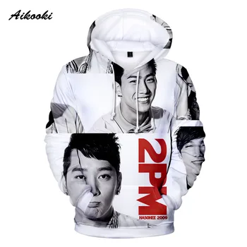 

CLASSIC 3D print 2PM Korea Group Hoodies Sweatshirt Men's Pullover Couples Boys/girls Kpop New Album Fans 2PM 3D fashion Hoodie
