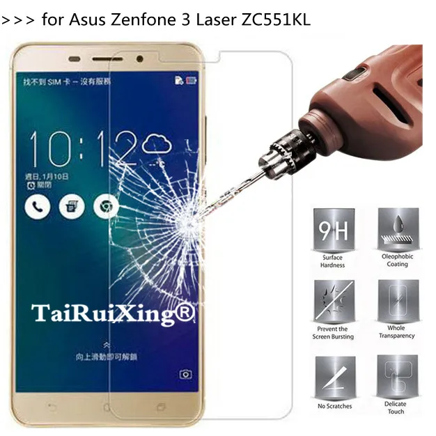 

9H 2.5D 0.26mm Tempered Glass Screen Protector For Zenfone 3 Laser ZC551KL Protective Film For Zenfone 3 Laser ZC551KL 5.5 inch