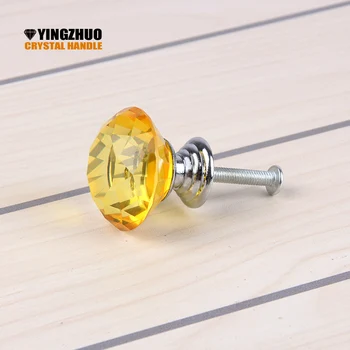 Handle Manufacturer 30mm 10pcs Sales Yellow K9 Crystal Glass Dresser Furniture Drawer Hardware handle kitchen cabinet knob
Handle Manufacturer 30mm 10pcs Sales Yellow K9 Crystal Glass Dresser Furniture Drawer Hardware handle kitchen cabinet knob