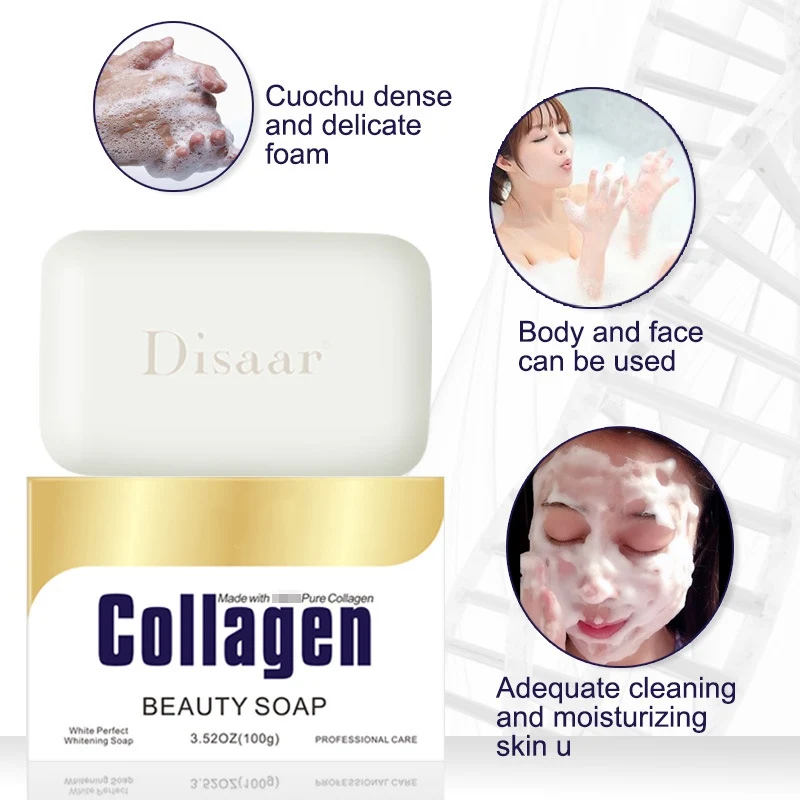 Handmade Collagen Anti Spot Soap Nourishing Deep Cleansing Facial Cleanser Whitening Anti-Wrinkle Anti-Aging
Handmade Collagen Anti Spot Soap Nourishing Deep Cleansing Facial Cleanser Whitening Anti-Wrinkle Anti-Aging