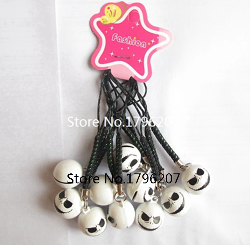 New 10 Pcs Nightmare Before Christmas bell Cell Phone Strap Charms Keychains Key Ring DIY Jewelry Making Accessories Ty-145
New 10 Pcs Nightmare Before Christmas bell Cell Phone Strap Charms Keychains Key Ring DIY Jewelry Making Accessories Ty-145