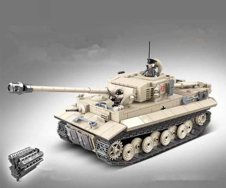 131 Tiger tank World War II German military DIY weapon accessories legoelieds Building Block Brick original mini figures toys
131 Tiger tank World War II German military DIY weapon accessories legoelieds Building Block Brick original mini figures toys