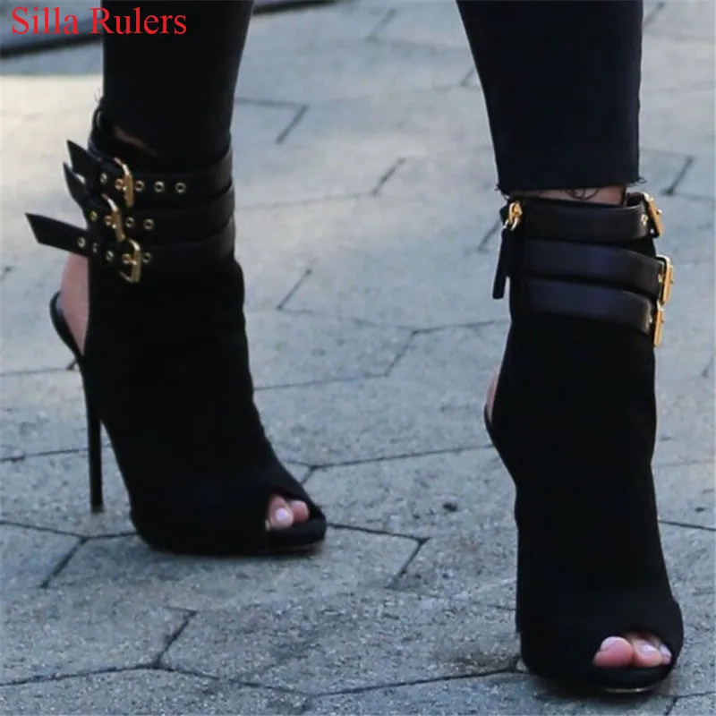Sexy Buckle Rivets Gladiator Sandals Women Boots Peep Toe High Heels Summer Boots Shoes Woman Ankle Boots Pumps Sandalias Botas
Sexy Buckle Rivets Gladiator Sandals Women Boots Peep Toe High Heels Summer Boots Shoes Woman Ankle Boots Pumps Sandalias Botas
