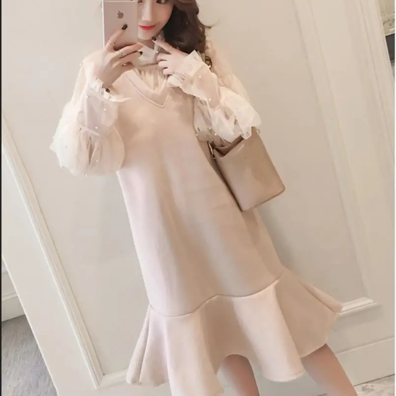2019 winter pregnant women new arrival maternity dress suits long lantern sleeve shirts+v-neck trumpet mermaid dress twinset
2019 winter pregnant women new arrival maternity dress suits long lantern sleeve shirts+v-neck trumpet mermaid dress twinset