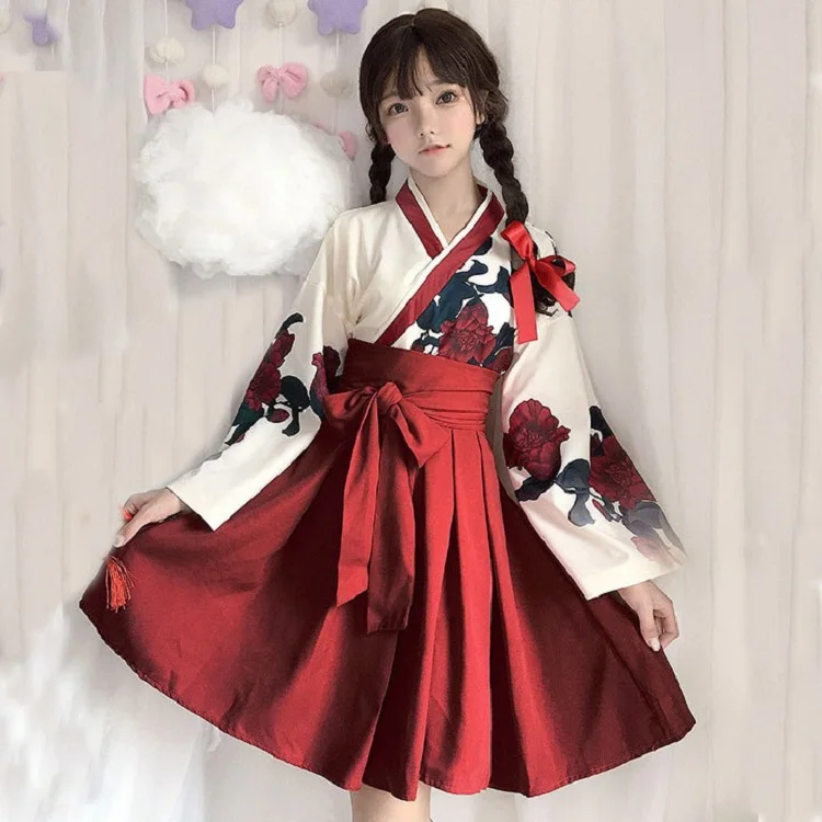 preppy style student Hanfu retro sweet lolita sets v-neck pleated victorian printing kawaii girl loli cos gothic lolita kimono
preppy style student Hanfu retro sweet lolita sets v-neck pleated victorian printing kawaii girl loli cos gothic lolita kimono