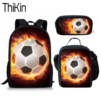 THIKIN Shoulder Bags for Kids School Bag 3pcs/set Foot Ball 3D Printing Schoolbag Backpack Children Lunch Box&Pencil Bag Boys
THIKIN Shoulder Bags for Kids School Bag 3pcs/set Foot Ball 3D Printing Schoolbag Backpack Children Lunch Box&Pencil Bag Boys