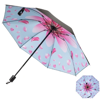 Fashion Flower Women's Umbrella Anti UV Black Coating Sun Female Beach Umbrellas Three Folding Umbrellas Rain Parasol Parapluie
Fashion Flower Women's Umbrella Anti UV Black Coating Sun Female Beach Umbrellas Three Folding Umbrellas Rain Parasol Parapluie