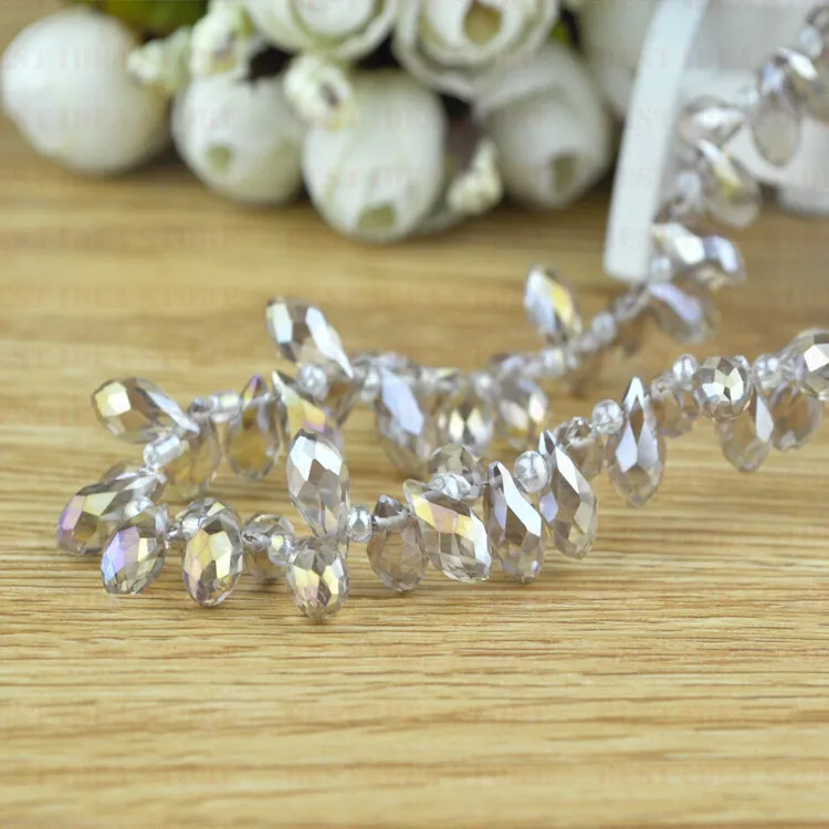 100pcs 6x12mm Silver Champagne AB Color Briolette Pendants Waterdrop Crystal Glass Jewelry Loose Teardrop Beads DIY
100pcs 6x12mm Silver Champagne AB Color Briolette Pendants Waterdrop Crystal Glass Jewelry Loose Teardrop Beads DIY