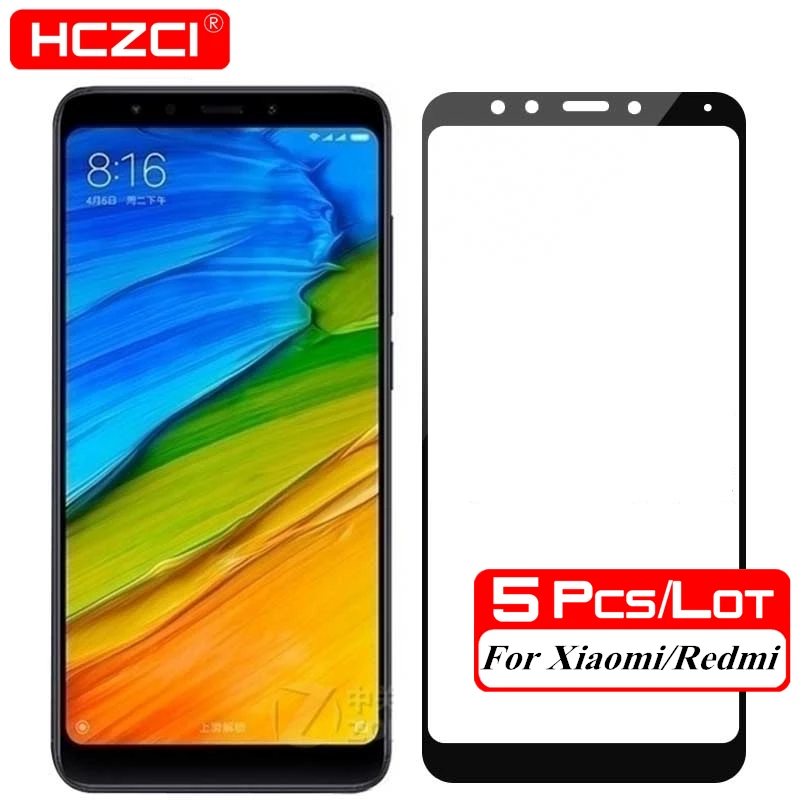 HCZCI 5pcs/Lot for Xiaomi Redmi Note 5 Plus 6 Pro 4X 6A S2 Y2 F1 Screen Protector Mi A2 Lite 6X A1 5X Full Cover Tempered Glass
HCZCI 5pcs/Lot for Xiaomi Redmi Note 5 Plus 6 Pro 4X 6A S2 Y2 F1 Screen Protector Mi A2 Lite 6X A1 5X Full Cover Tempered Glass