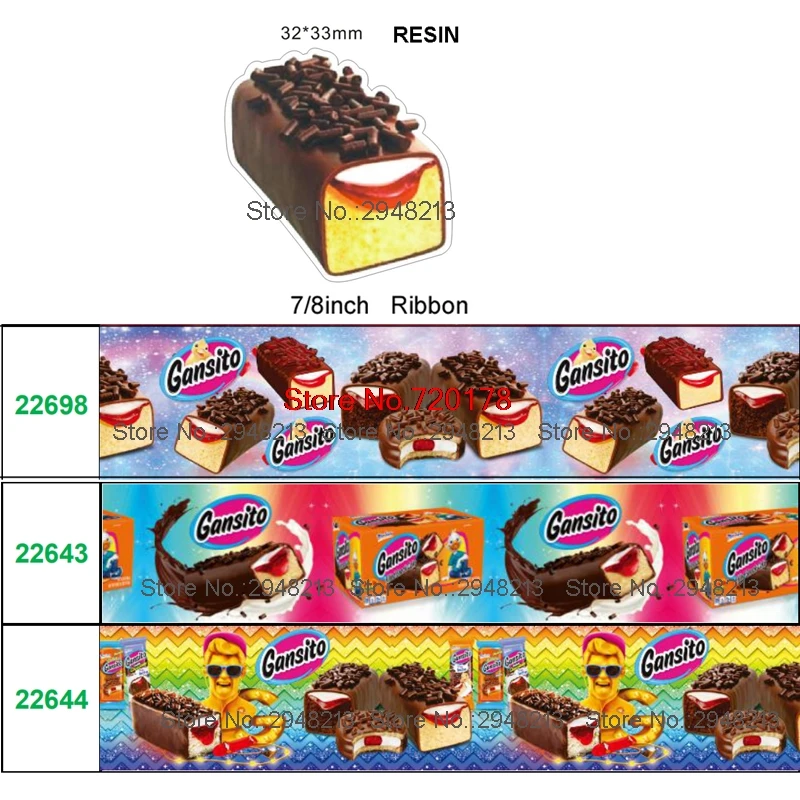 19 styles printed cartoon food grosgrain ribbon and resin sets 50yard ribbon and 50pcs resin 1Pack JJOB23
19 styles printed cartoon food grosgrain ribbon and resin sets 50yard ribbon and 50pcs resin 1Pack JJOB23