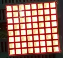 50 шт. x 3 мм 8X 8 синий красный белый 32*32 квадратная светодиодная точечная матрица