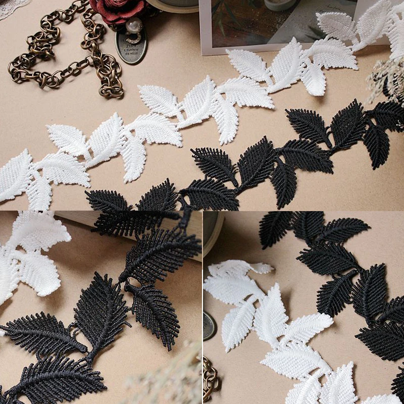 7yards(14y)/lot White Water soluble lace ribbon Leaf embroidered Sewing Lace trims Patchwork lace material Lace supplier LAV568 
7yards(14y)/lot White Water soluble lace ribbon Leaf embroidered Sewing Lace trims Patchwork lace material Lace supplier LAV568