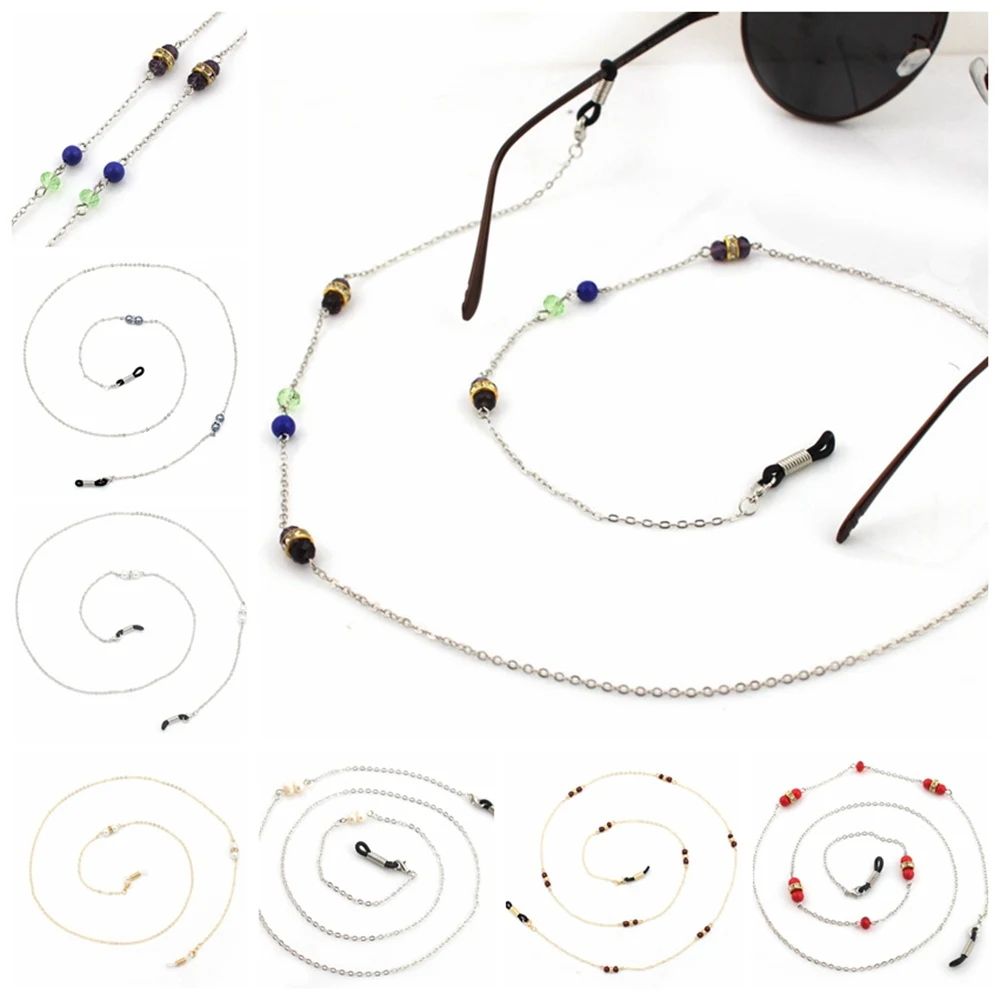 10pc/lot Retro Metal Sunglasses Chain With Pearls crystal Neck Cord Holder Eyeglass Lanyard wholesale
10pc/lot Retro Metal Sunglasses Chain With Pearls crystal Neck Cord Holder Eyeglass Lanyard wholesale