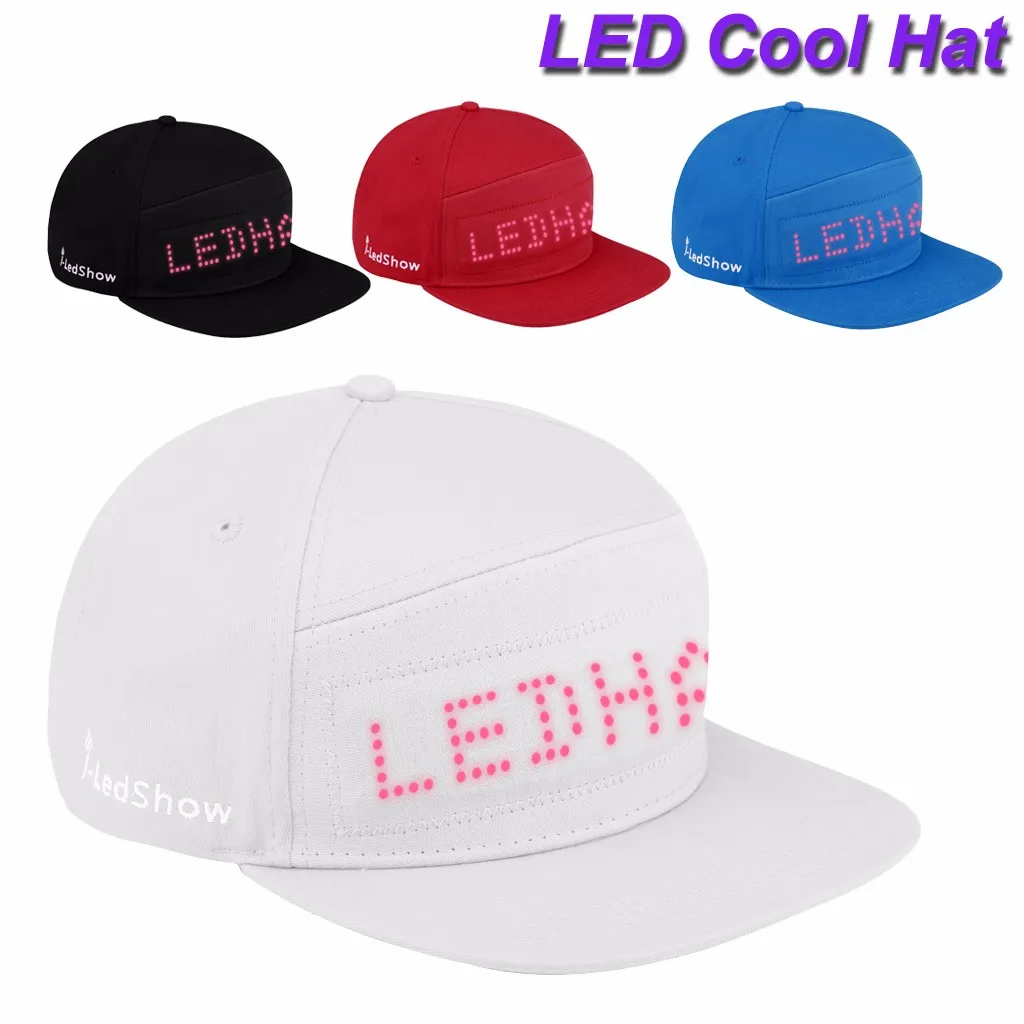 Cool Bluetooth Animated Led Message Sign Cap Snapback Baseball Running Hat Hiphop Hats Fashion Men Adjustable Flat Caps #YL5
Cool Bluetooth Animated Led Message Sign Cap Snapback Baseball Running Hat Hiphop Hats Fashion Men Adjustable Flat Caps #YL5