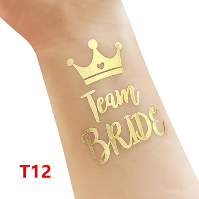 10pcs/lot Wedding Decoration Gold Temporary Tattoo Stickers wedding decor Bachelorette Party Decorations Hen Party Supplies
10pcs/lot Wedding Decoration Gold Temporary Tattoo Stickers wedding decor Bachelorette Party Decorations Hen Party Supplies