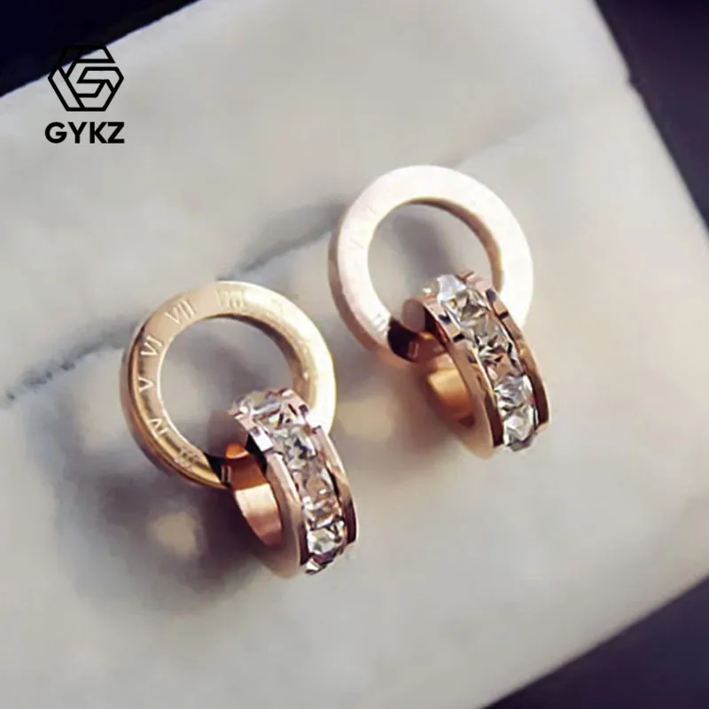 Shining Crystal Rose Gold Earrings Titanium Steel Roman Digital Ear Nail With Luxurious Temperament Ear Jewelry Female 8049
Shining Crystal Rose Gold Earrings Titanium Steel Roman Digital Ear Nail With Luxurious Temperament Ear Jewelry Female 8049
