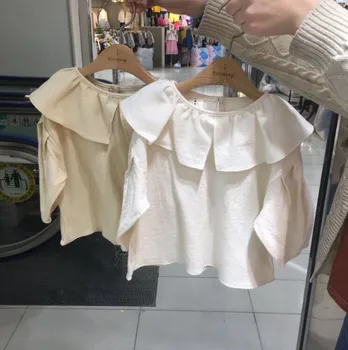 Autumn Kids Girl Cotton Linen Jumper Shirts Baby Girl Fashion Ruffles Casual Blouse 2019 Children Wholesale clothing
Autumn Kids Girl Cotton Linen Jumper Shirts Baby Girl Fashion Ruffles Casual Blouse 2019 Children Wholesale clothing