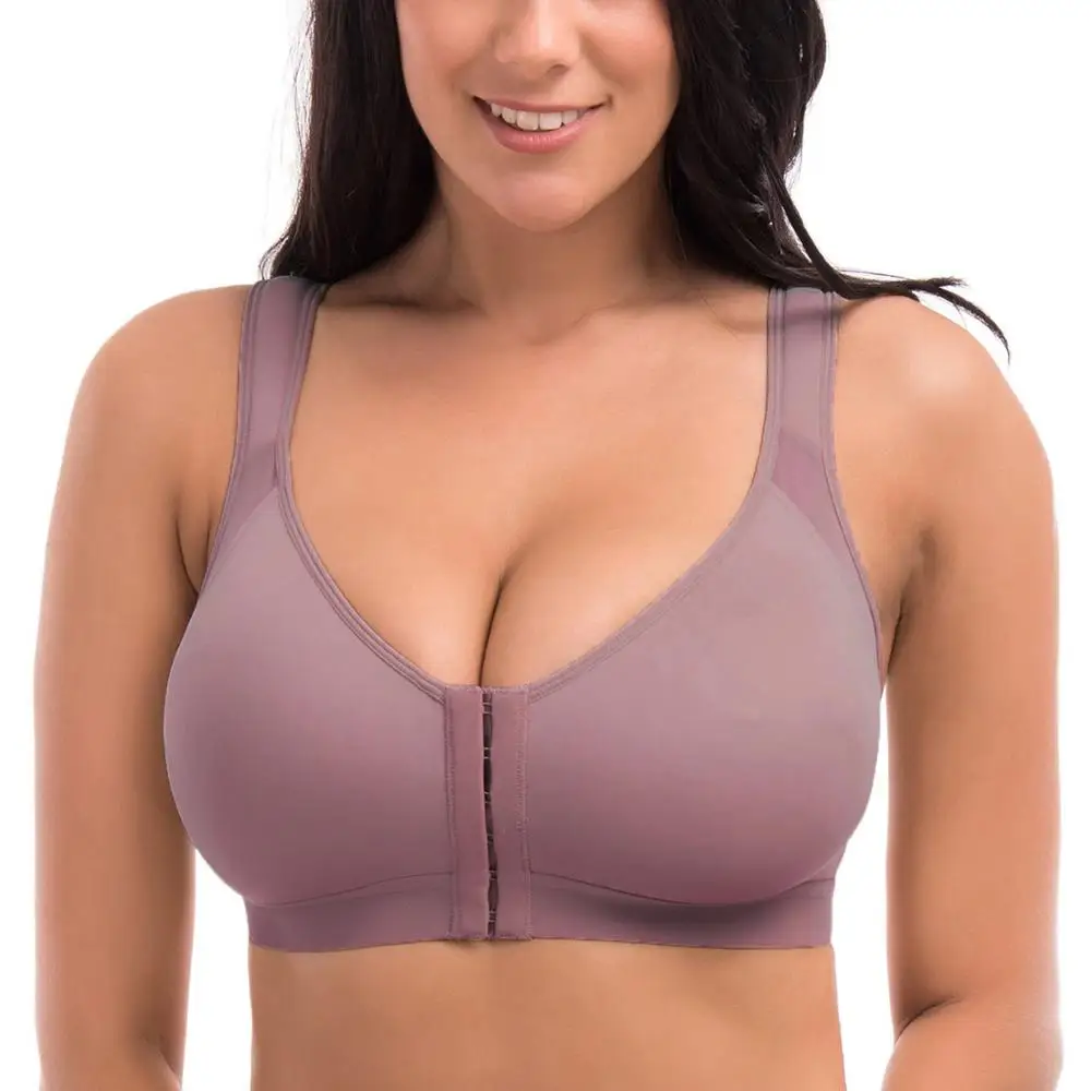 Women's Back Suppor Front Closure Bra Full Coverage Non-padded Underwear Plus Size Wire Free Bra Lingerie for Woman 46 B C D DD
Women's Back Suppor Front Closure Bra Full Coverage Non-padded Underwear Plus Size Wire Free Bra Lingerie for Woman 46 B C D DD