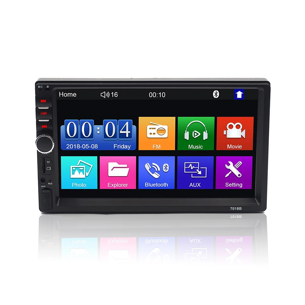 Autoradio 2 din Cassette Recorder Car Radio HD 7" 7018B Touch Screen Car Audio Bluetooth Rear View Camera MP5 Multimidio Player
Autoradio 2 din Cassette Recorder Car Radio HD 7" 7018B Touch Screen Car Audio Bluetooth Rear View Camera MP5 Multimidio Player