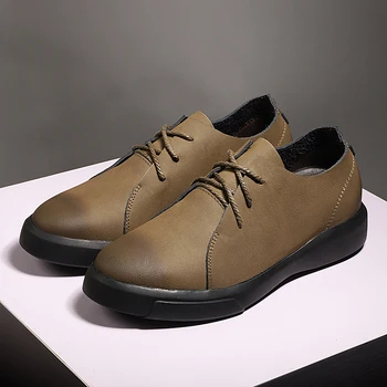 Increase High Quality Genuine Leather Shoes Men Flats Fashion Men's Casual Shoes Brand Man Soft Comfortable Lace up Black Brown
Increase High Quality Genuine Leather Shoes Men Flats Fashion Men's Casual Shoes Brand Man Soft Comfortable Lace up Black Brown