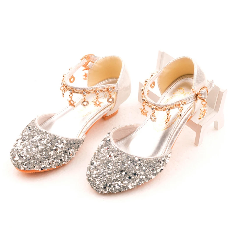 Beautiful New Girls Children's Kids Princess Sandals Leather Shoes with Diamonds Girls Wedding Shoes High Heels stage show shoes
Beautiful New Girls Children's Kids Princess Sandals Leather Shoes with Diamonds Girls Wedding Shoes High Heels stage show shoes