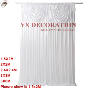 Many Size Choose Ice Silk Wedding Backdrop Curtain Include Top Swag Drape Valance Stage Backgroud Photo Booth
Many Size Choose Ice Silk Wedding Backdrop Curtain Include Top Swag Drape Valance Stage Backgroud Photo Booth