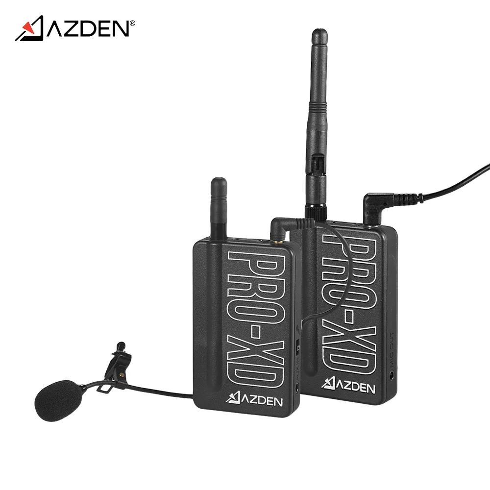 AZDEN i-Coustics PRO-XD 2.4GHz Digital Wireless Microphone System +Transmitter Receiver Lapel microphone+Compatible USB Charging
AZDEN i-Coustics PRO-XD 2.4GHz Digital Wireless Microphone System +Transmitter Receiver Lapel microphone+Compatible USB Charging