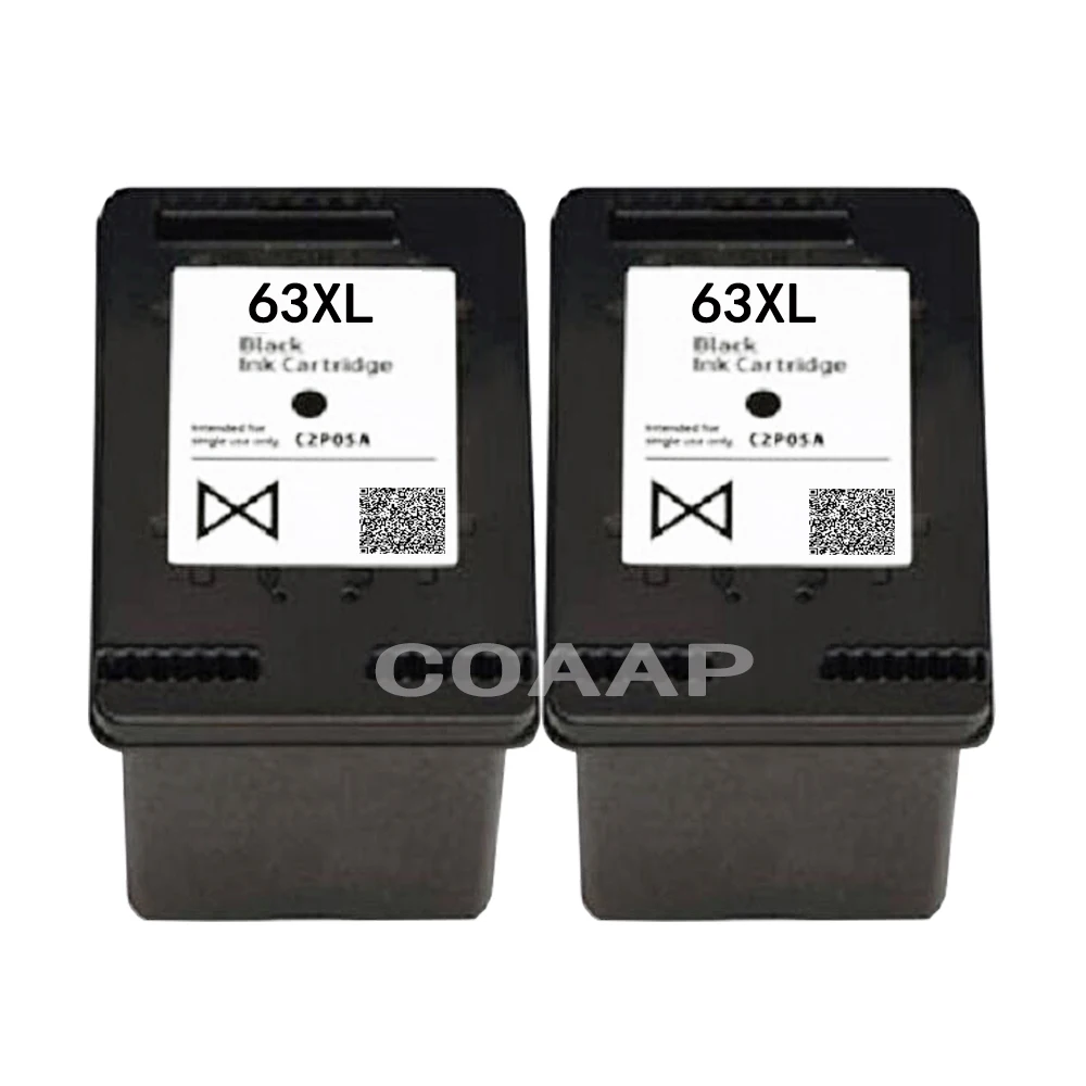 2x Черный Сменный чернильный картридж для принтера HP 63 XL DeskJet 3630 3632 1112 2130 2132
2x Черный Сменный чернильный картридж для принтера HP 63 XL DeskJet 3630 3632 1112 2130 2132