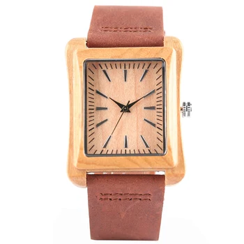 Analog Rectangle Dial Bangle Modern Genuine Leather Band Strap Women Fashion Men Bamboo Handmade Cool Nature Wood Wrist Watch
Analog Rectangle Dial Bangle Modern Genuine Leather Band Strap Women Fashion Men Bamboo Handmade Cool Nature Wood Wrist Watch