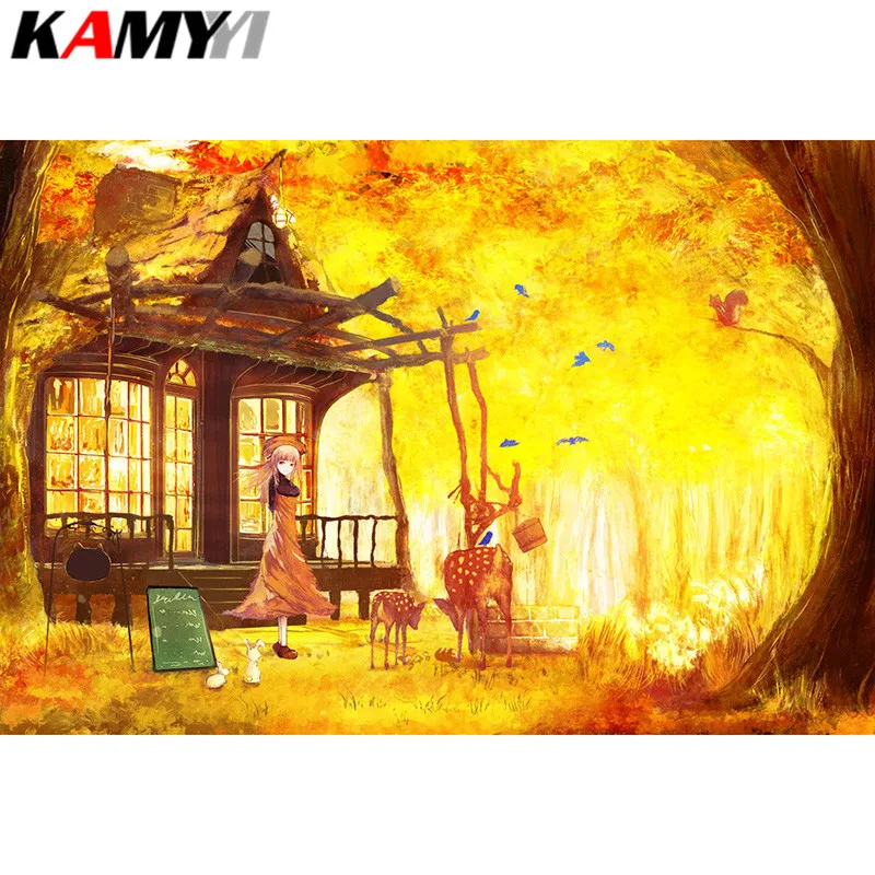 Full Square Diamond embroidery Full Diamond mosaic DIY 3D Diamond painting Cross stitch Autumn scenery
Full Square Diamond embroidery Full Diamond mosaic DIY 3D Diamond painting Cross stitch Autumn scenery