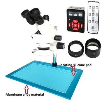 3.5X 7X 45X 90X Simul- Focal Trinocular stereo microscope BGA 21MP 1080P HDMI USB industrial Digital video microscope camera
3.5X 7X 45X 90X Simul- Focal Trinocular stereo microscope BGA 21MP 1080P HDMI USB industrial Digital video microscope camera