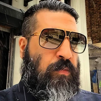 New 18K Gold Plated Square Men Sunglasses Women Couple Flat Top Luxury Brand Design Sun Glasses Male Female Shades Retro Gafas
New 18K Gold Plated Square Men Sunglasses Women Couple Flat Top Luxury Brand Design Sun Glasses Male Female Shades Retro Gafas