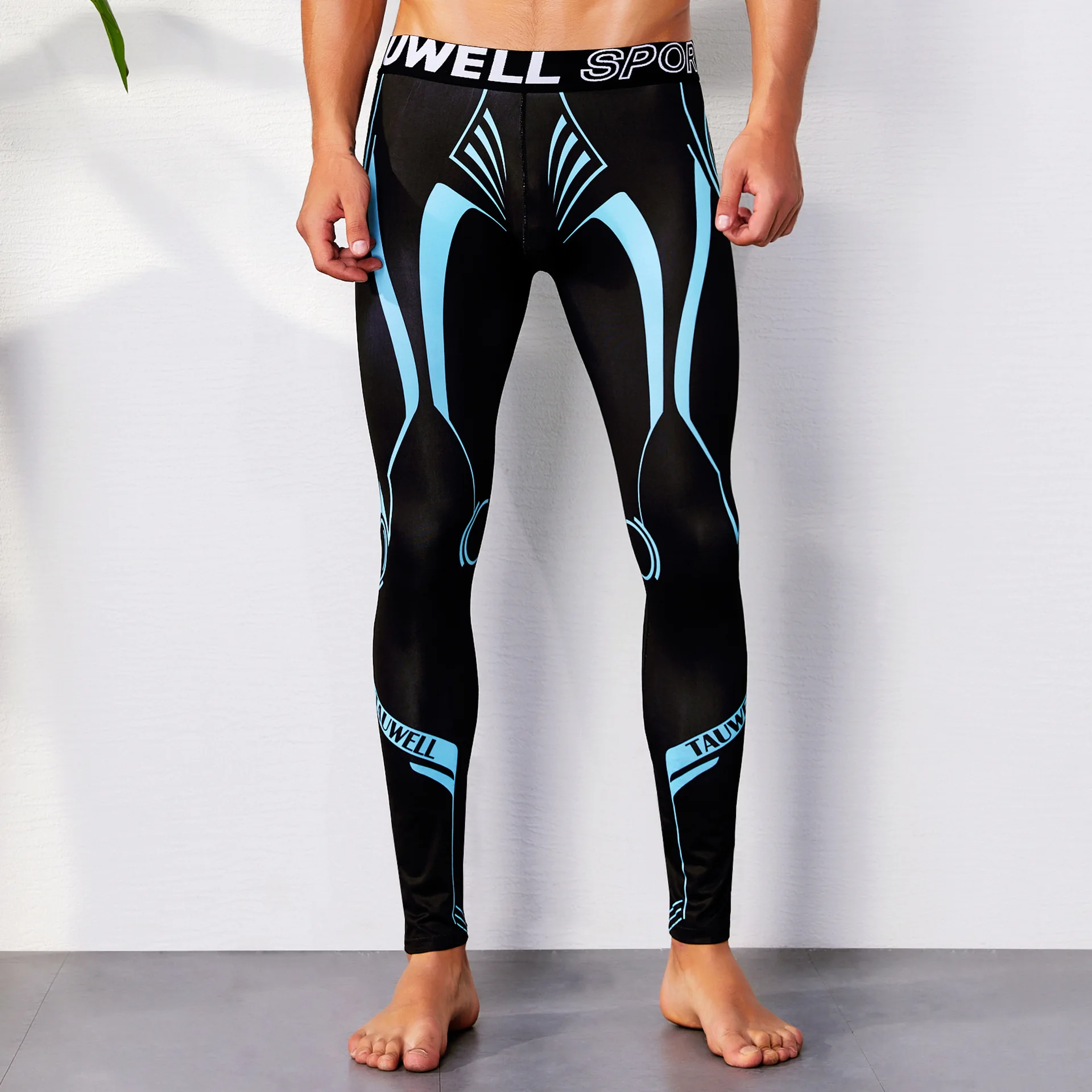 セクシーなランニングタイツ男性圧縮パンツフィットネスゲイメンズジムスポーツレギンス服の男運動トレーニングレギンスブランドランニングタイツ