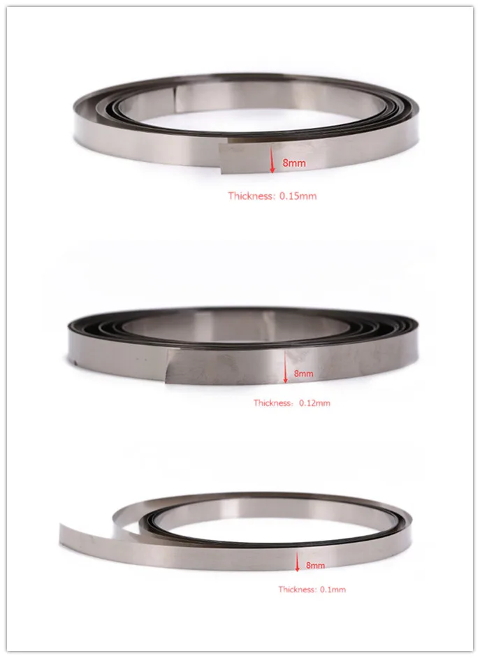 1pc 2M 8mm x 0.1/0.12/0.15 Nickel plating Strip Tape For Li 18650 Battery Spot Welding Compatible For Spot Welder Machine
1pc 2M 8mm x 0.1/0.12/0.15 Nickel plating Strip Tape For Li 18650 Battery Spot Welding Compatible For Spot Welder Machine