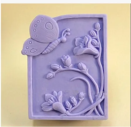 

Dragonflies flowers modelling silicon soap mold animal fondant Cake decoration mold High-quality Handmade soap mold NO.:SO398