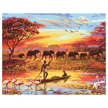 Painting By Numbers DIY Dropshipping 50x65 60x75cm Fisherman And Elephants Scenery Canvas Wedding Decoration Art picture Gift
Painting By Numbers DIY Dropshipping 50x65 60x75cm Fisherman And Elephants Scenery Canvas Wedding Decoration Art picture Gift