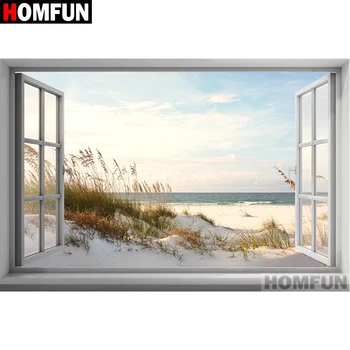 HOMFUN Full Square/Round Drill 5D DIY Diamond Painting "Window scenery" Embroidery Cross Stitch 5D Home Decor Gift A07059
HOMFUN Full Square/Round Drill 5D DIY Diamond Painting "Window scenery" Embroidery Cross Stitch 5D Home Decor Gift A07059