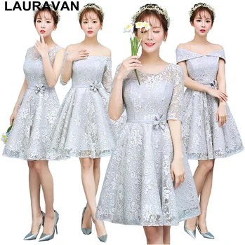 romantic short gray lace elegant sleeved bridesmaid dress beautiful bridemaids dresses modest ball gown for wedding guests
romantic short gray lace elegant sleeved bridesmaid dress beautiful bridemaids dresses modest ball gown for wedding guests